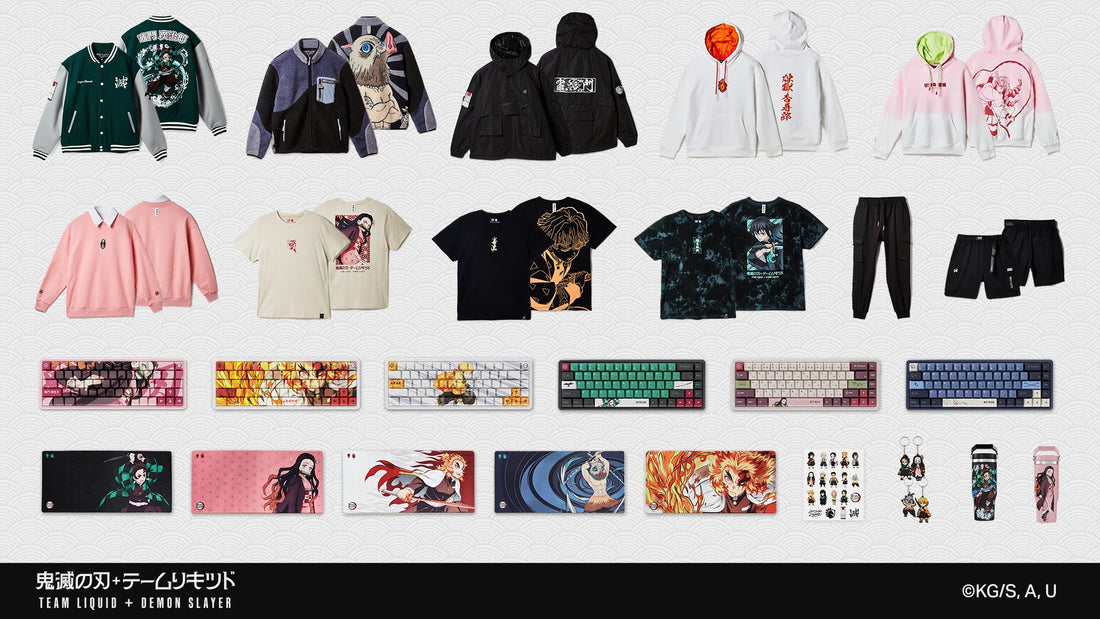Incendeie o seu coração! A coleção Team Liquid | Demon Slayer chegou!