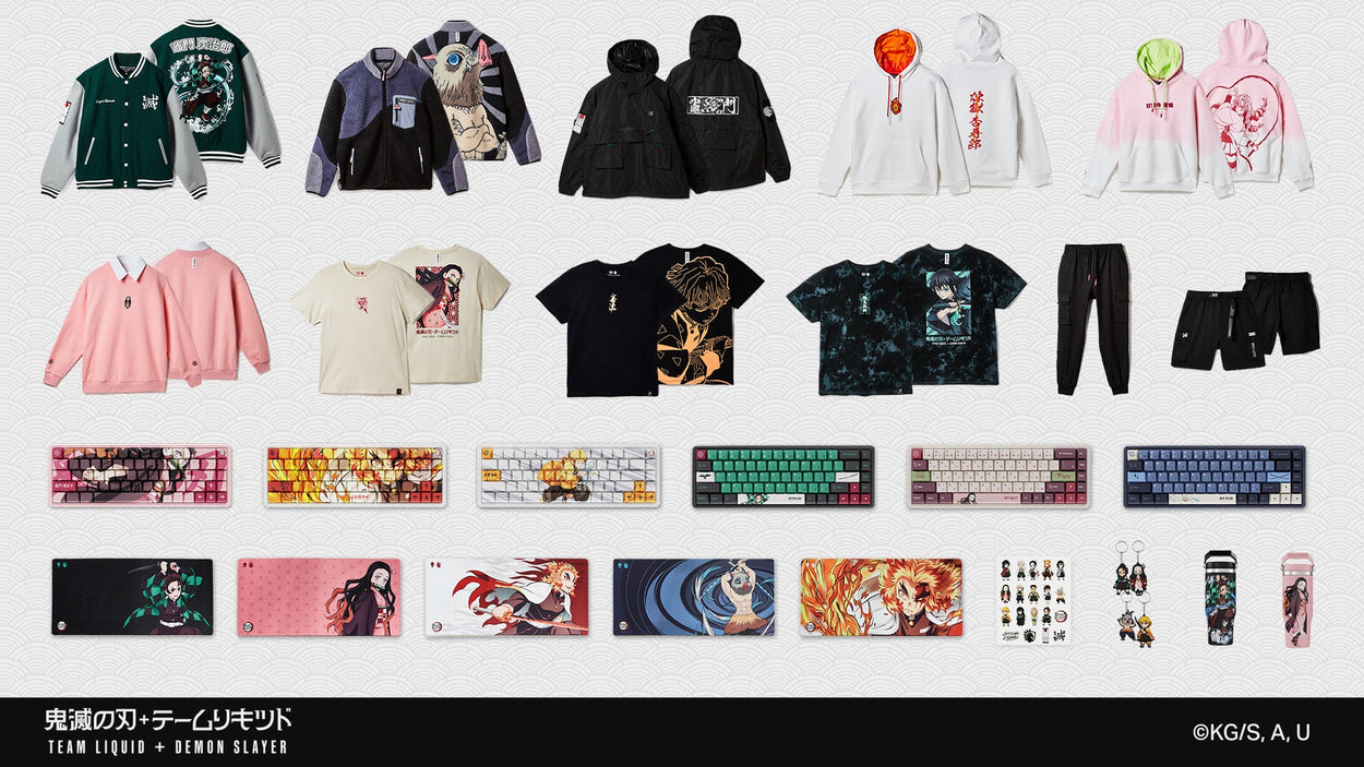 Incendeie o seu coração! A coleção Team Liquid | Demon Slayer chegou!