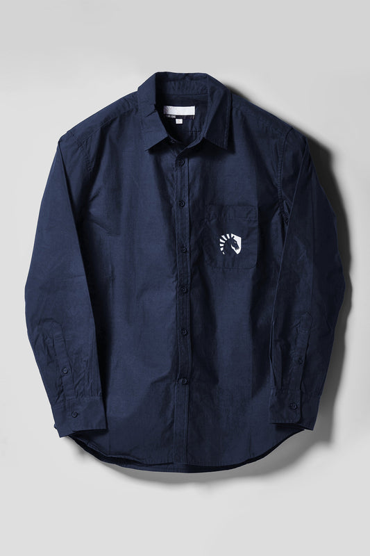 CREST LONG SLEEVE BUTTON UP SHIRT
