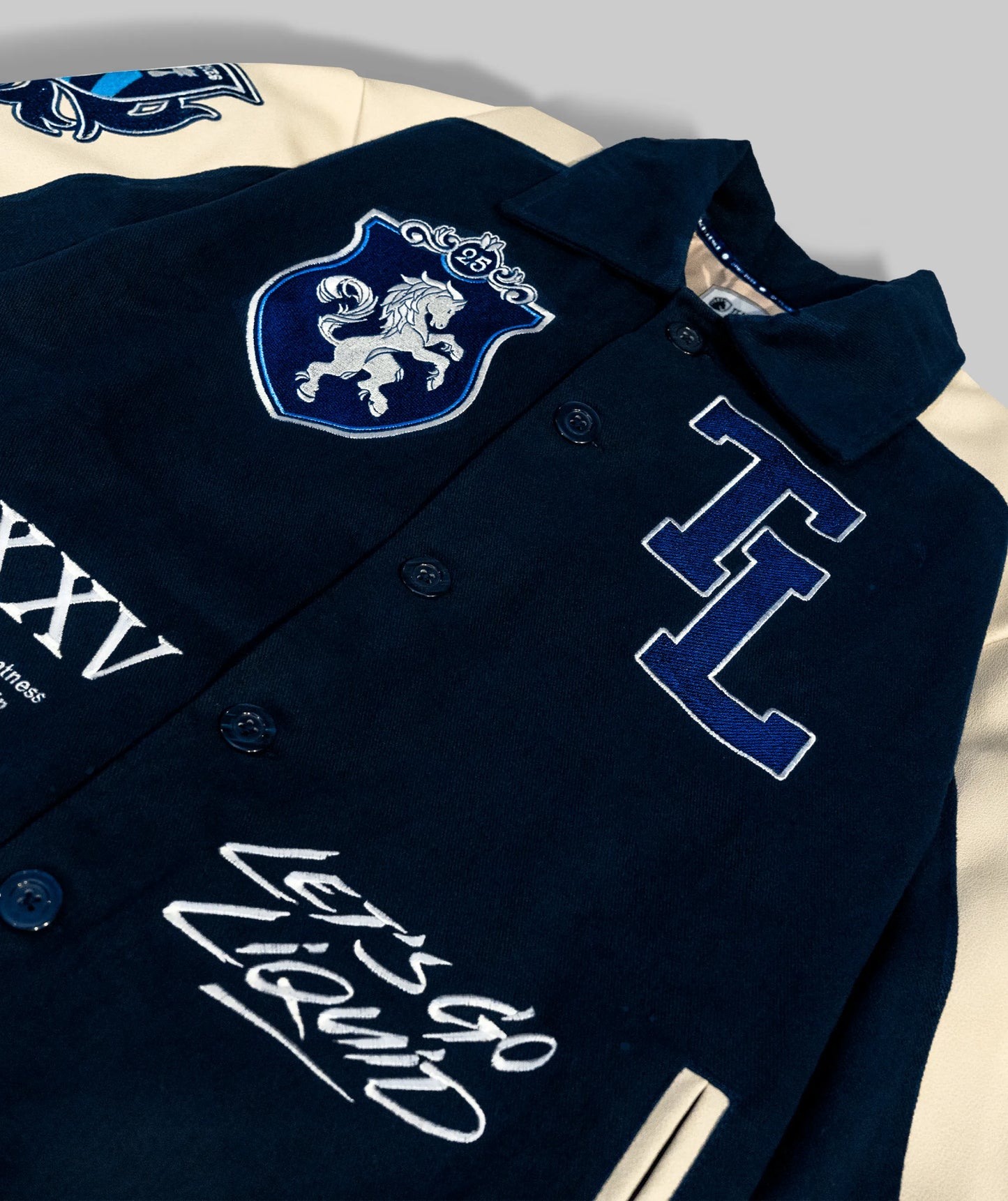 TEAM LIQUID LETTERMAN JACKET