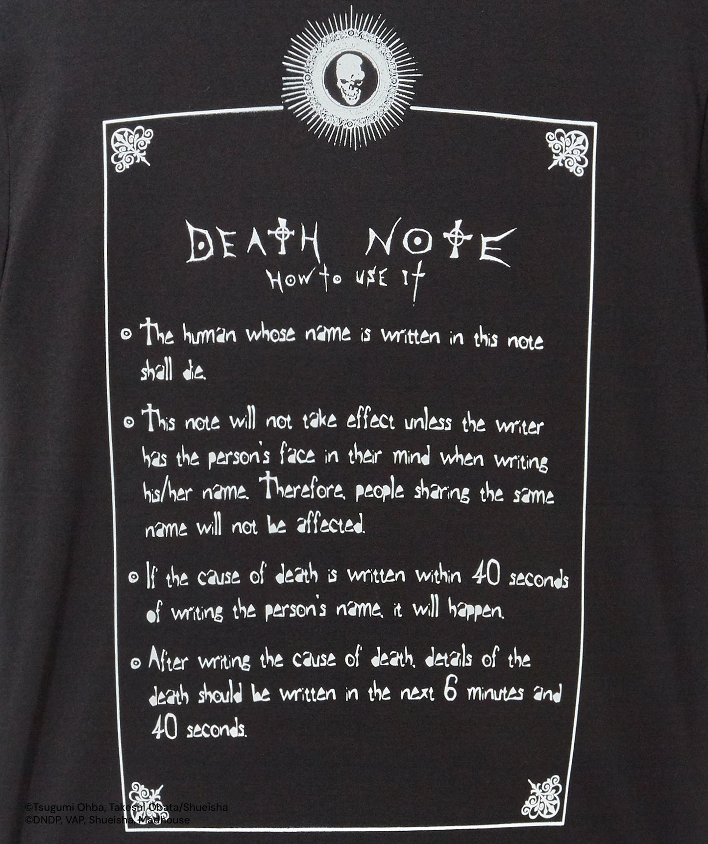 DEATH NOTE NOTEBOOK TEE