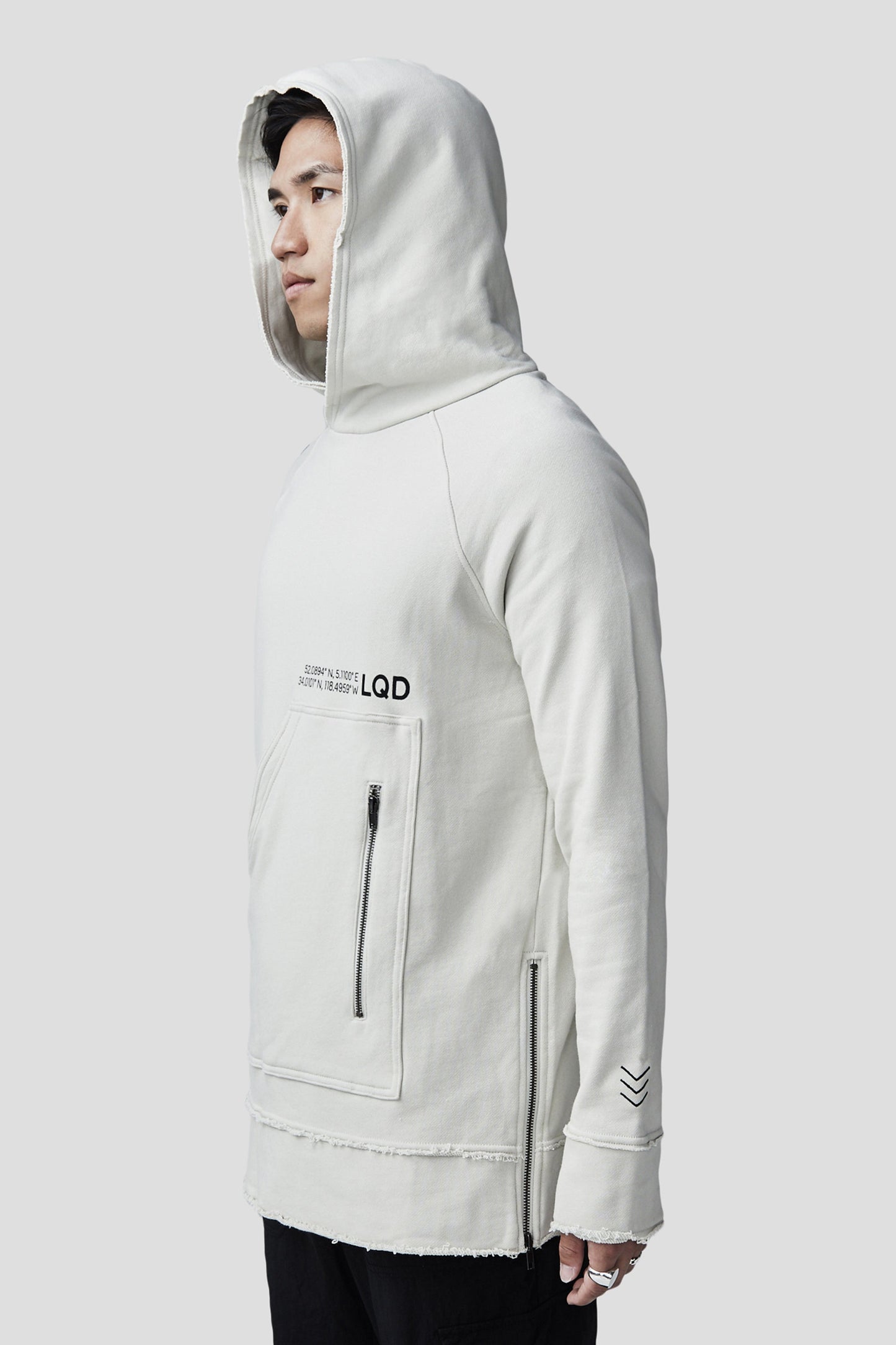 LQD V3 SQUARE POCKET HOODIE - BONE - Team Liquid