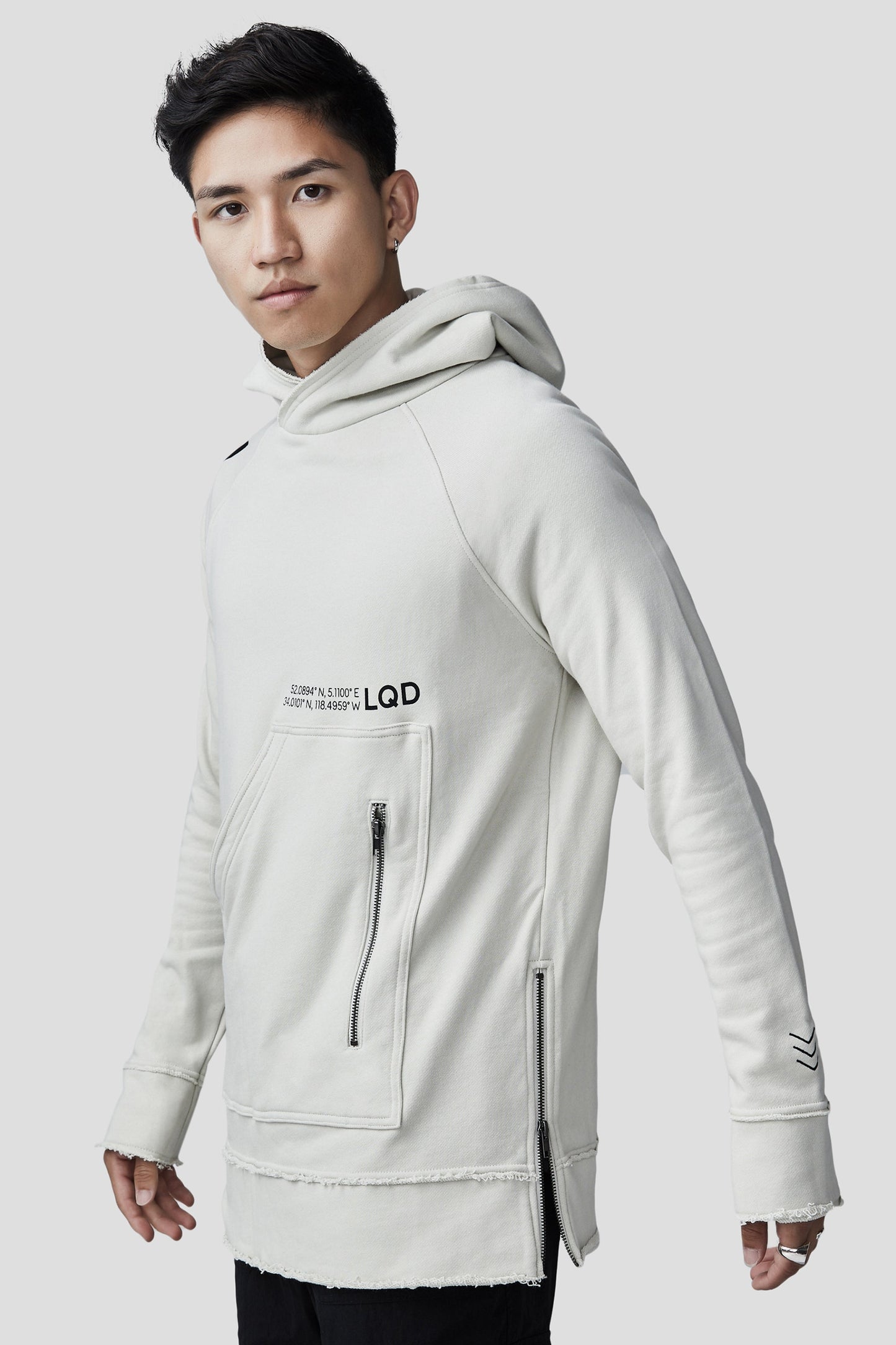 LQD V3 SQUARE POCKET HOODIE - BONE - Team Liquid