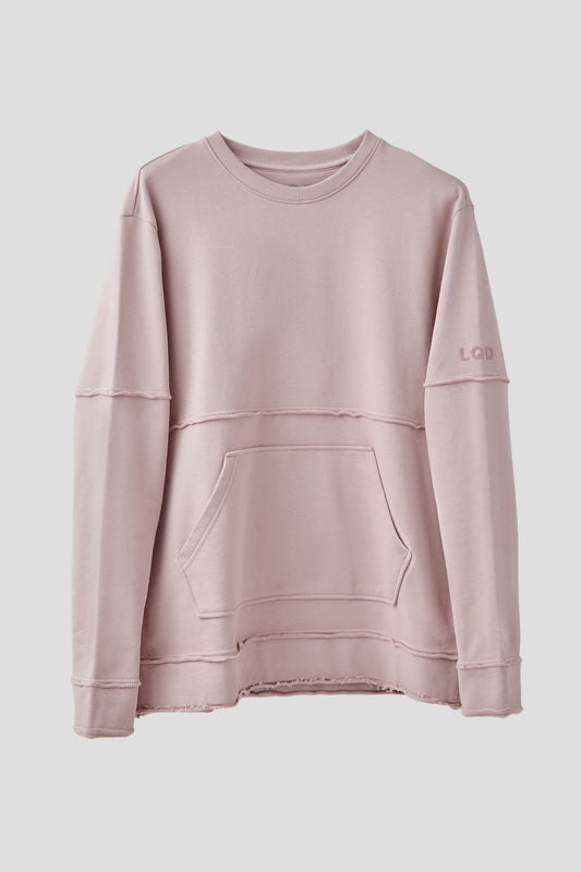 LQD_V4 CREWNECK SWEATSHIRT - MAUVE - Team Liquid