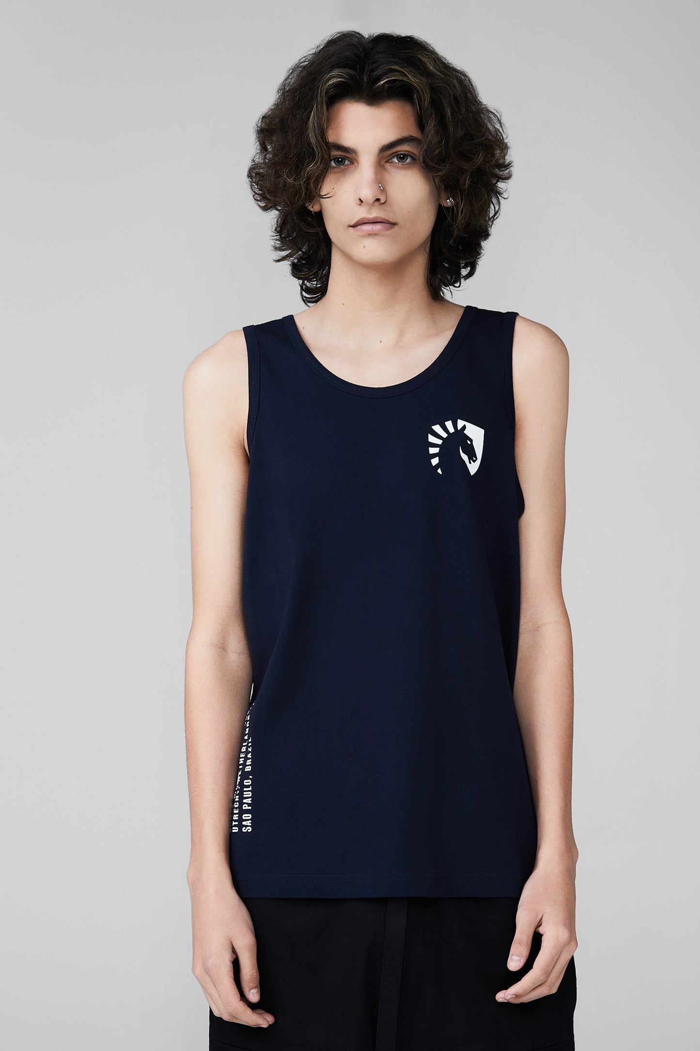 TEAM LIQUID GEOS TANK TOP - AZUL