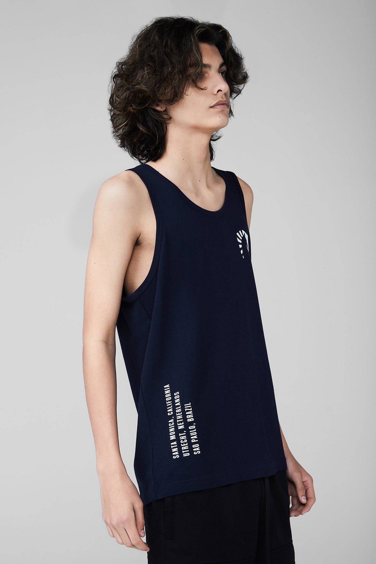 TEAM LIQUID GEOS TANK TOP - AZUL