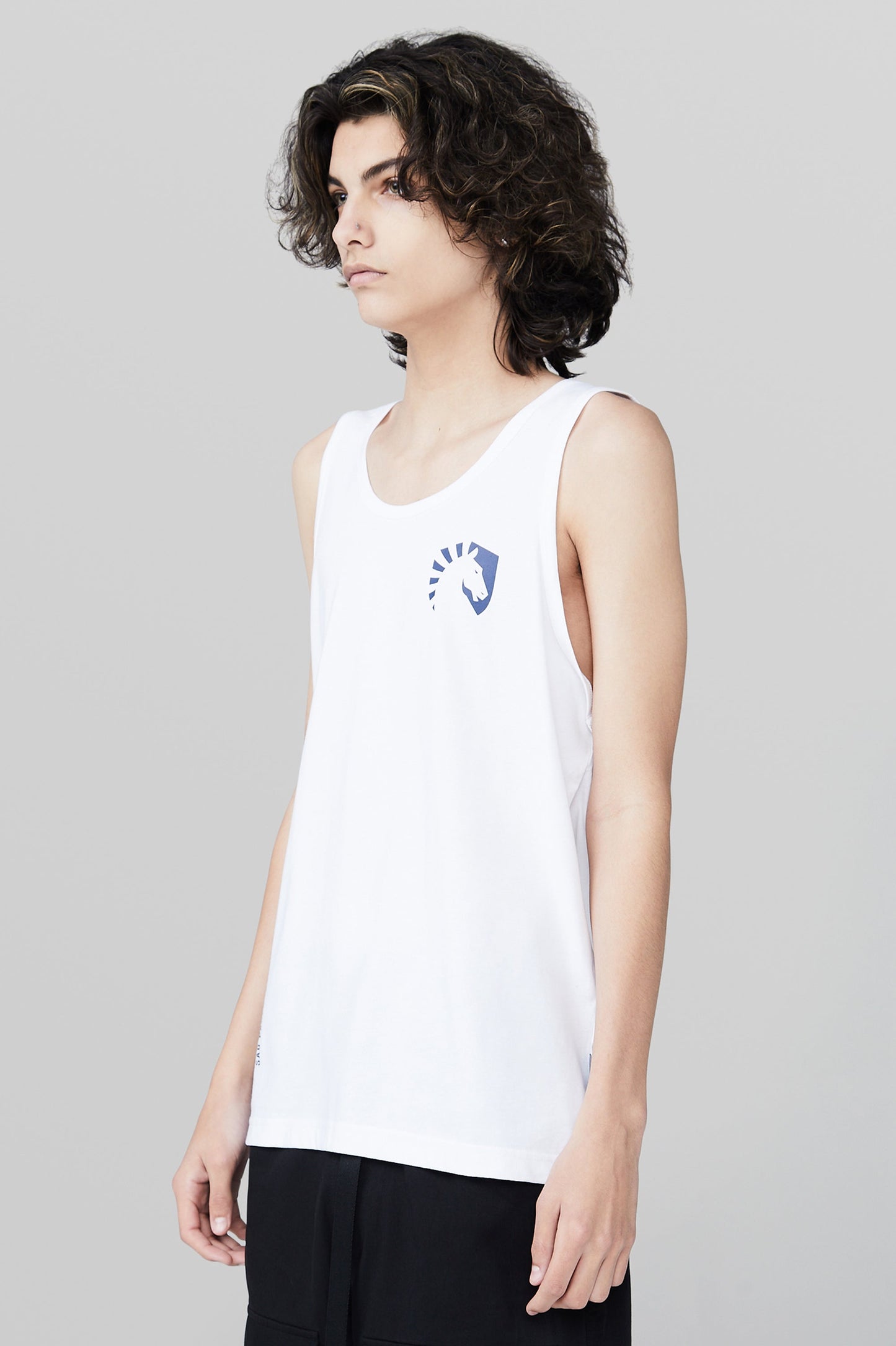 TEAM LIQUID GEOS TANK TOP - BRANCA