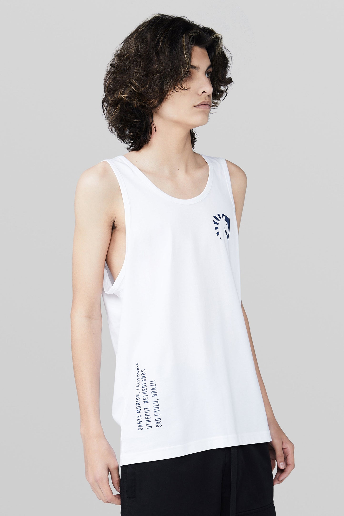 TEAM LIQUID GEOS TANK TOP - BRANCA