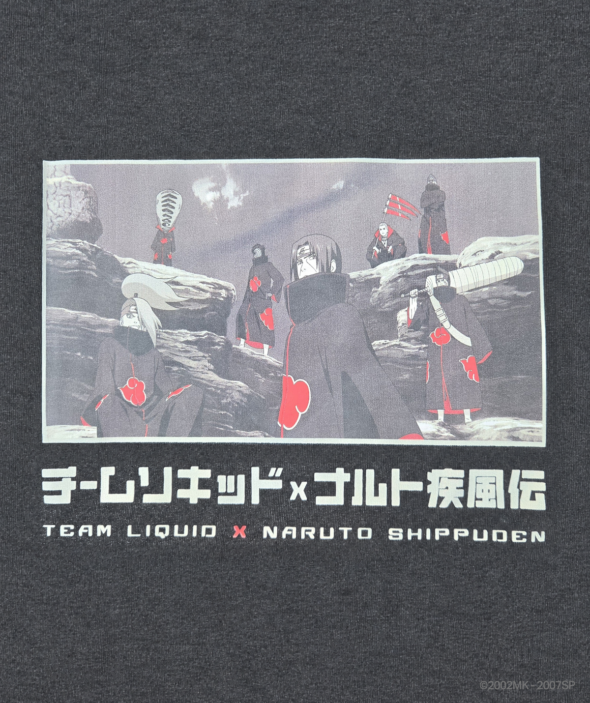 NARUTO AKATSUKI SHARINGAN DOJUTSU OVERSIZED TEE
