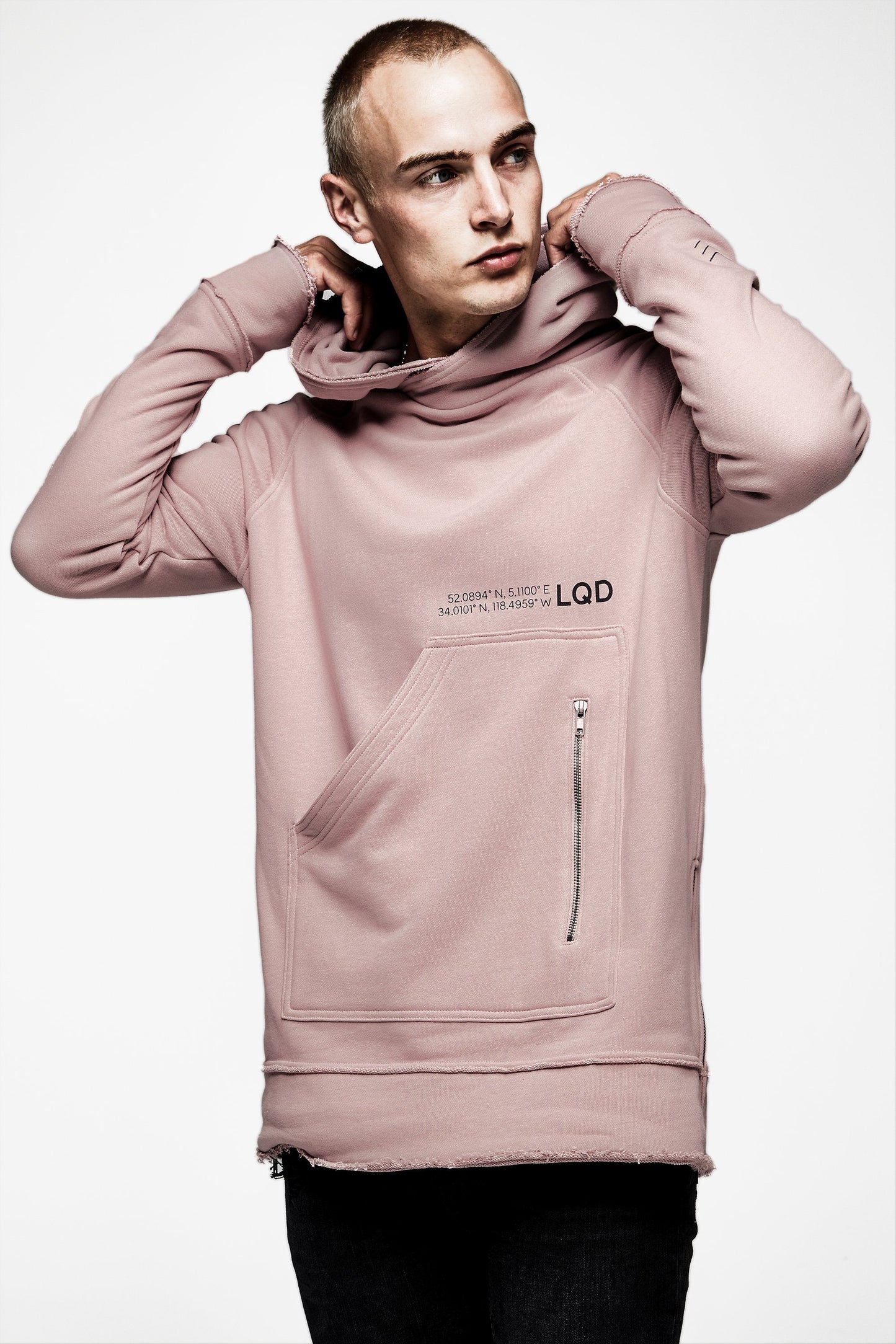 LQD V3 SQUARE POCKET HOODIE - MAUVE - Team Liquid